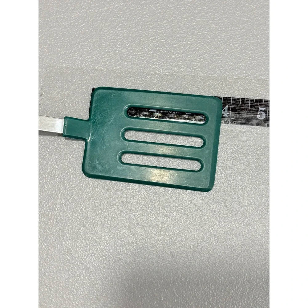 VTG Spatula Turner Green White Kitchen Utensil Stainless Steel Nylon small
